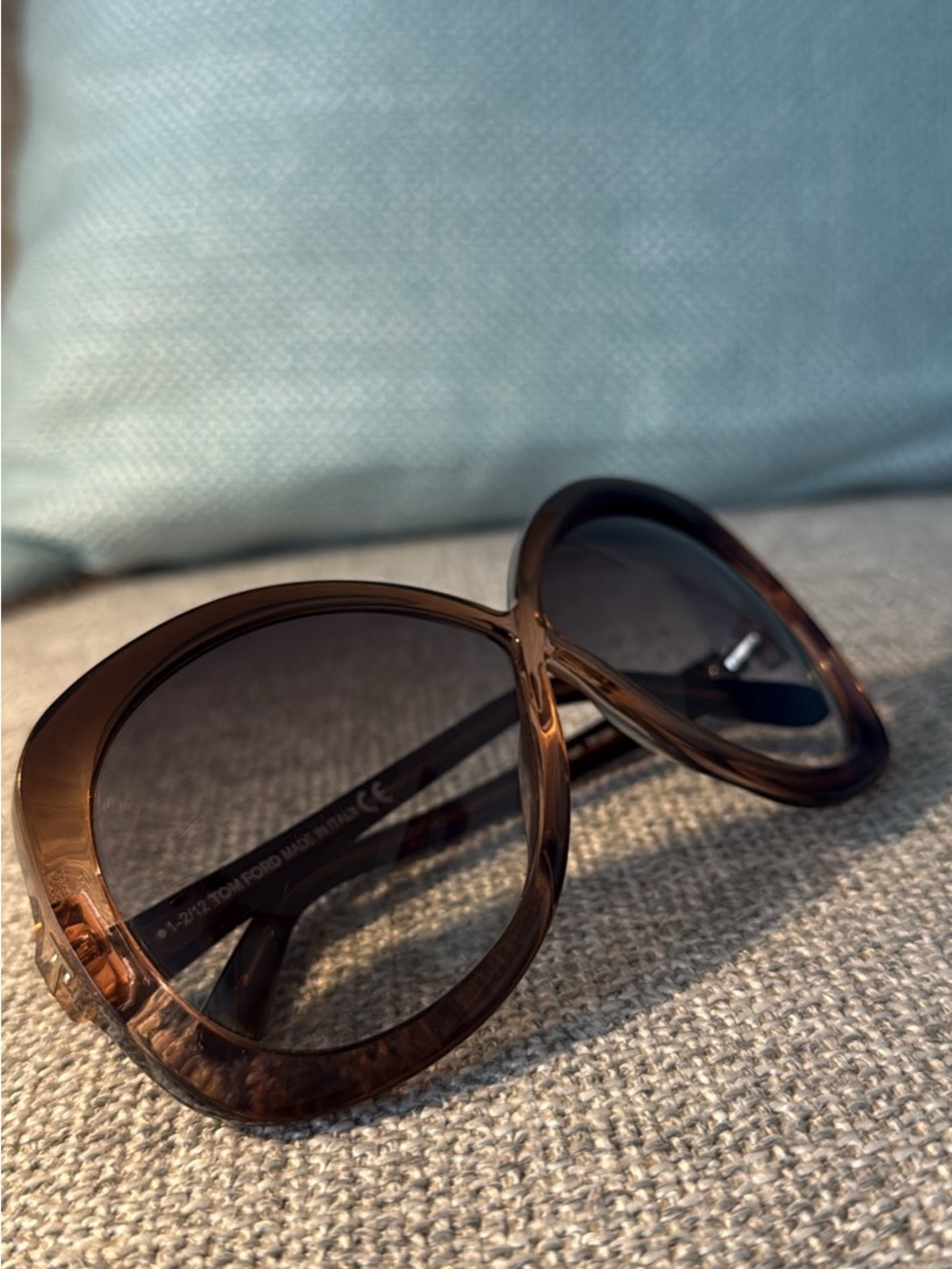 Vintage Tom Ford Translucent Brown Oversized Sunglasses - Picture 2 of 5